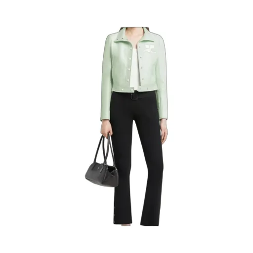 Reedition Vinyl Buttoned Collar Jacket