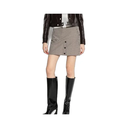 Houndstooth Pattern Short Skirt