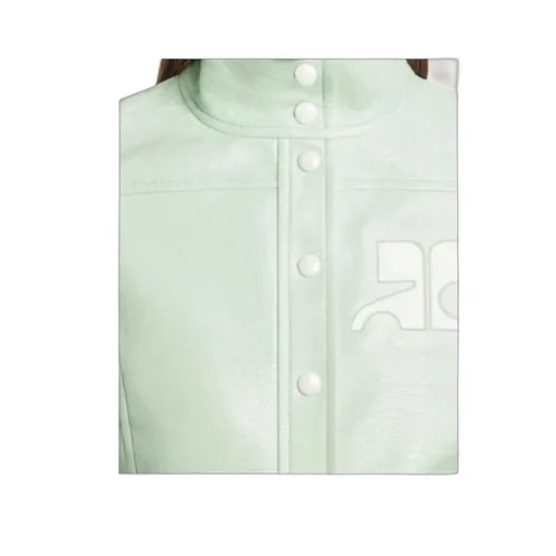Reedition Vinyl Buttoned Collar Jacket