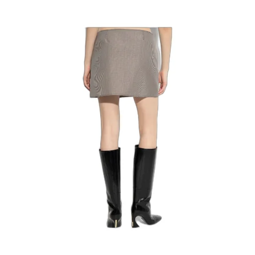 Houndstooth Pattern Short Skirt