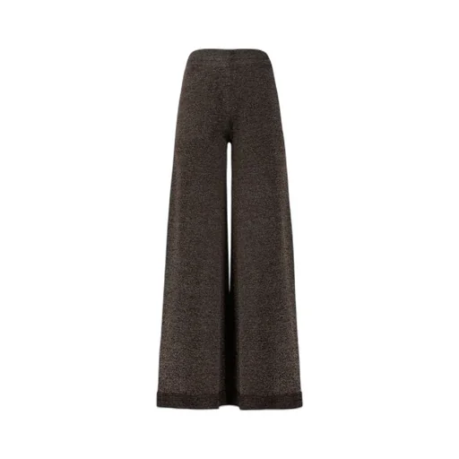 Lurex Wide-Leg Pants