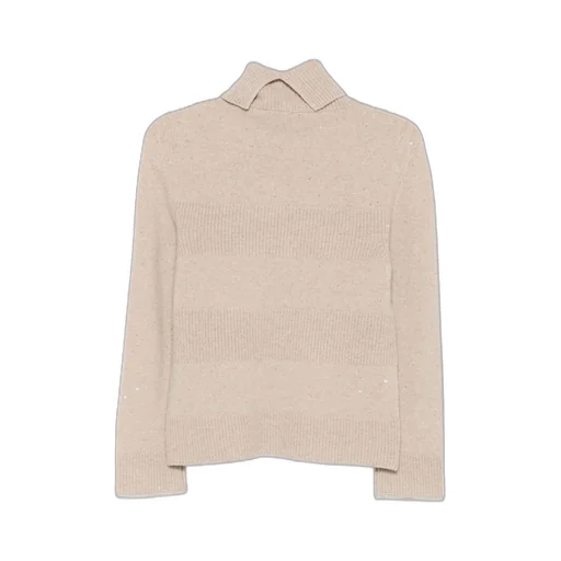 Sequined High-Neck Knitwear