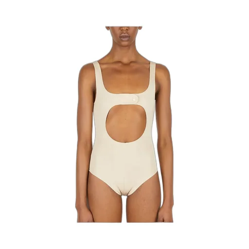 Hollowed-Out Elastic Bodysuit