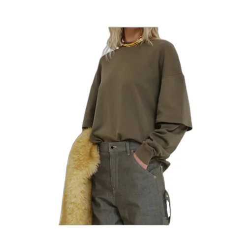 Troy Layered Long-Sleeve Sweatshirt