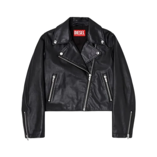 Zip-Up Leather Jacket