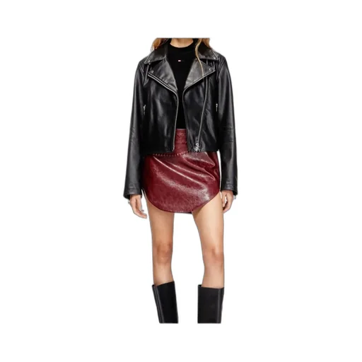 Zip-Up Leather Jacket