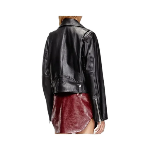 Zip-Up Leather Jacket