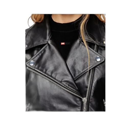 Zip-Up Leather Jacket