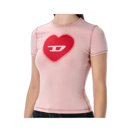 Heart Printed Crewneck T-Shirt