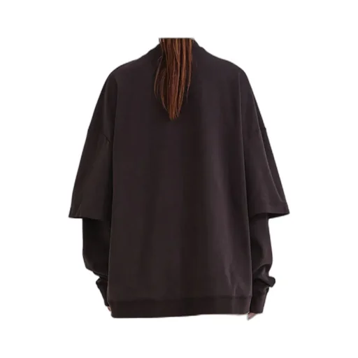 Double-Sleeve Cotton Sweatshirt