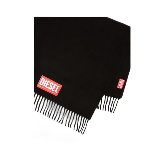 Logo-Label Fringed Scarf