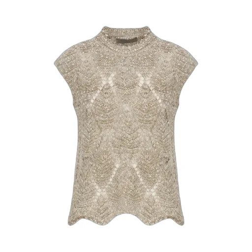 Perforated Lurex Knitwear