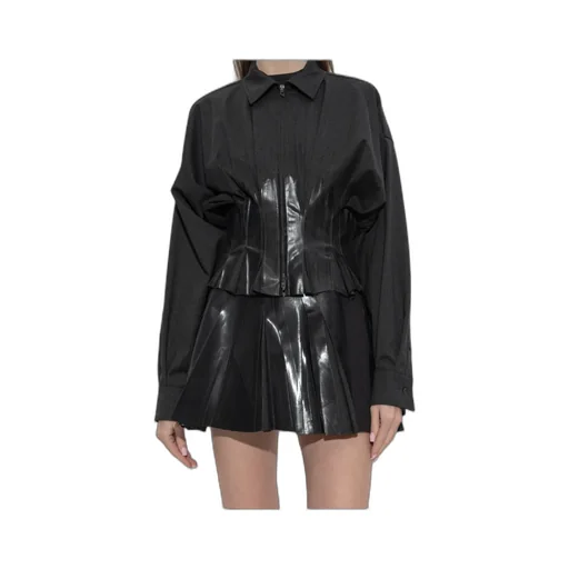 Zip Pleated Jacket