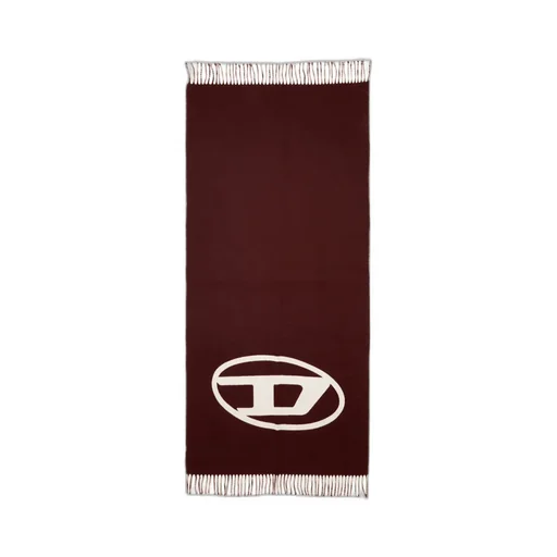 S-Tevie Oval D-Logo Fringed-Edge Scarf
