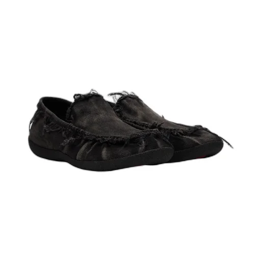 D-Shock Moc Frayed-Detail Loafers