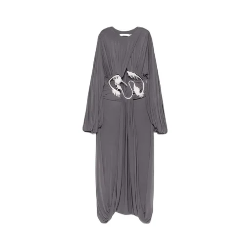 Bare-Back Off-Shoulder Dress