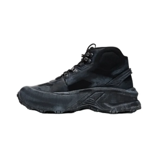 Cage Lace-Up Chunky-Sole Hiking Boots