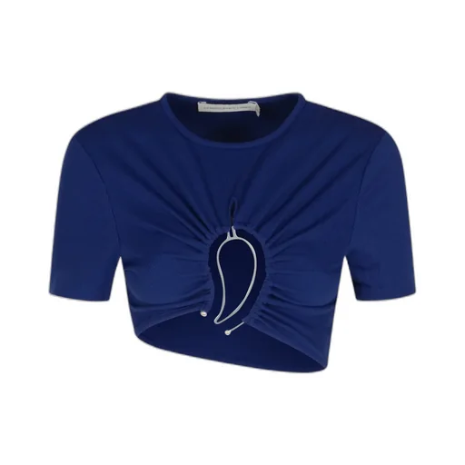 Ruched Ring-Detail Top