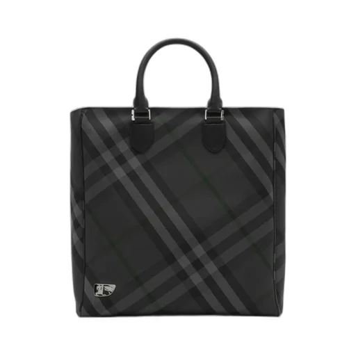 Grid Tote Handled Tote Bag