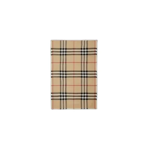 Wide Reversible Check Wool Silk Scarf