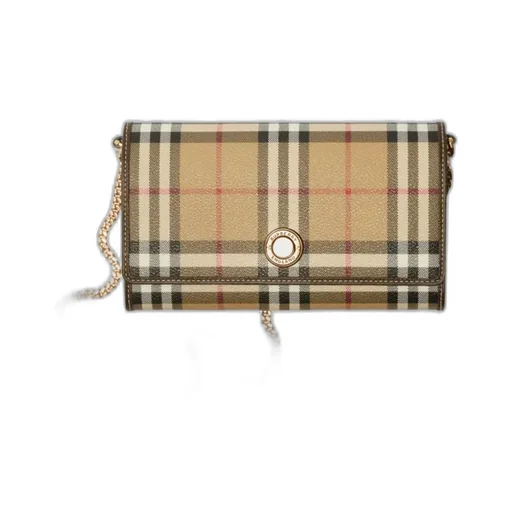 Check Chain Strap Wallet