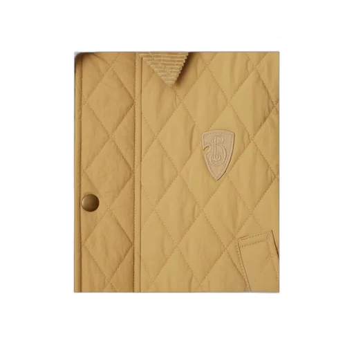 Logo Patch Diamond-Quilted Jacket
