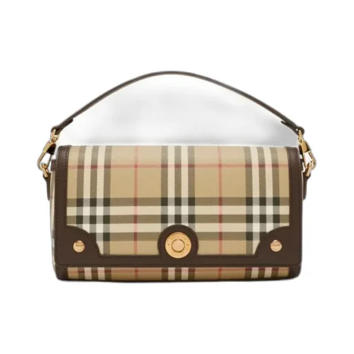 Note Checked Tote Bag