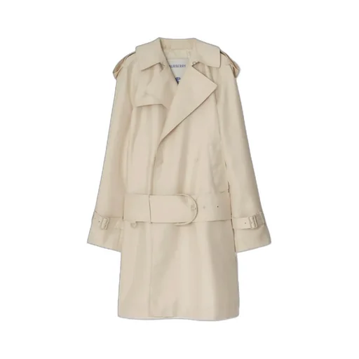Double-Breasted Belted Trench Coat
