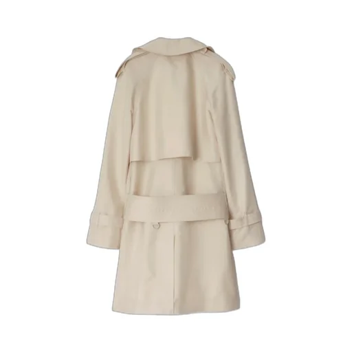 Double-Breasted Belted Trench Coat