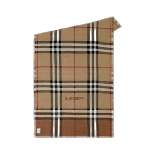 Frayed Edge Checked Scarf