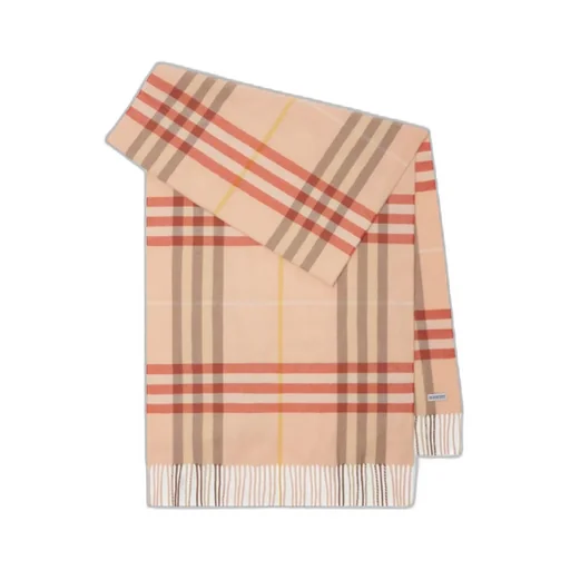 Wide Check Scarf