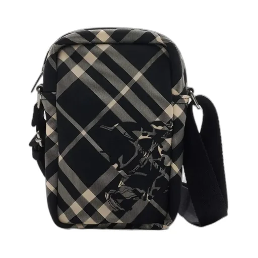 Ekfd Motif Checked Phone Bag