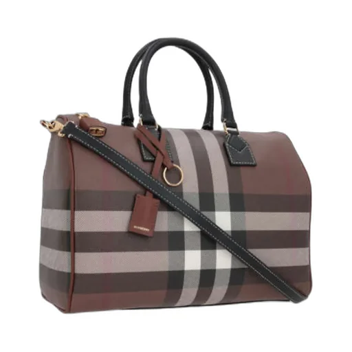 Checked Pattern Bowling Bag