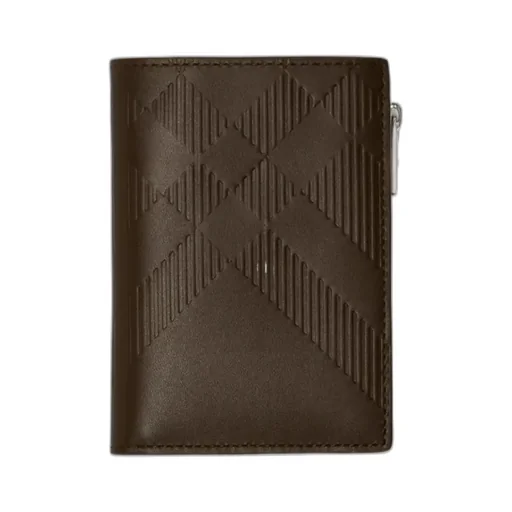 Zip-Fastening Leather Bi-Fold Wallet