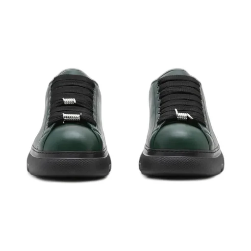 Round-Toe Lace-Up Sneakers