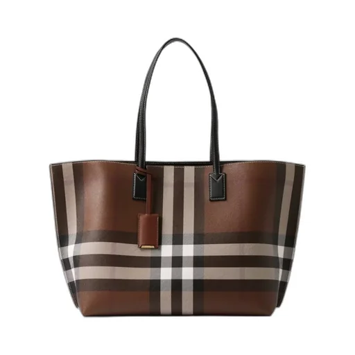 Check Printed Tote Bag