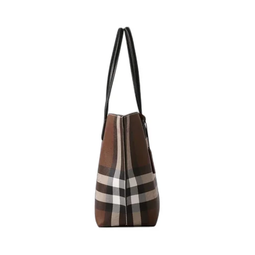 Check Printed Tote Bag