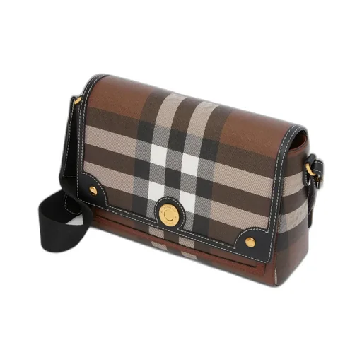 Note Check Crossbody Bag