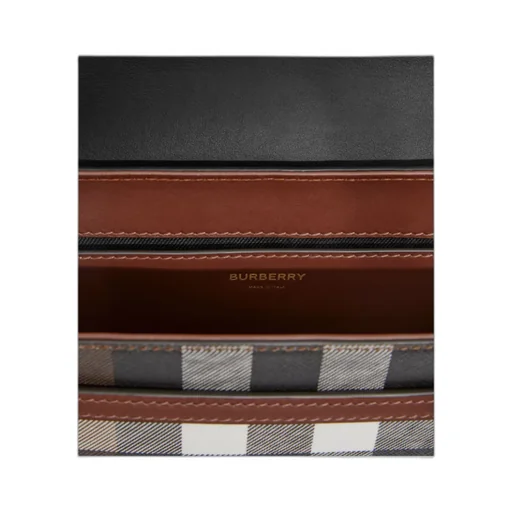 Note Check Crossbody Bag