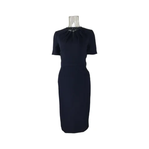 Short-Sleeved Pleated Dress