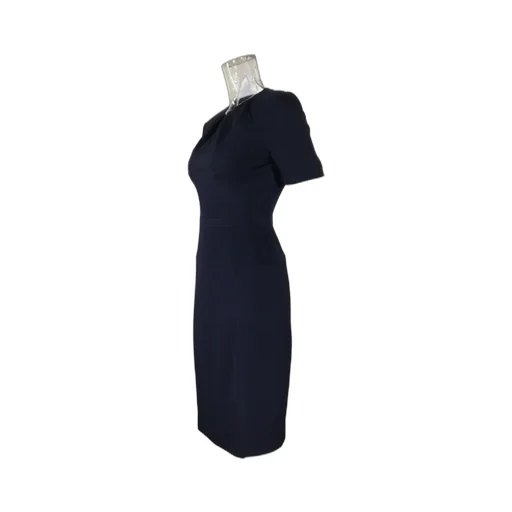 Short-Sleeved Pleated Dress