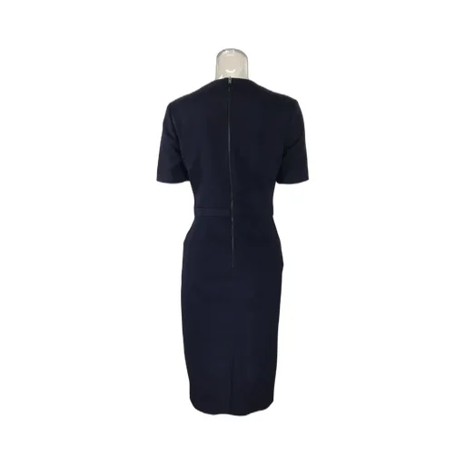 Short-Sleeved Pleated Dress