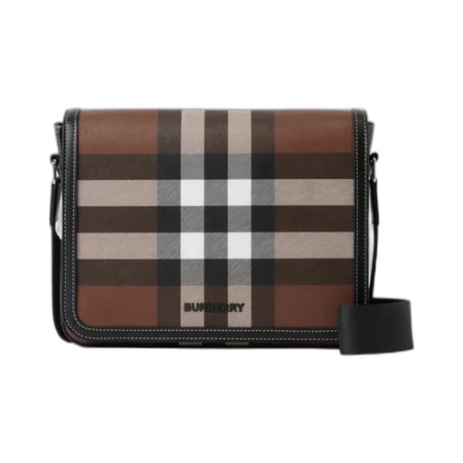 Small Alfred Checked Messenger Bag