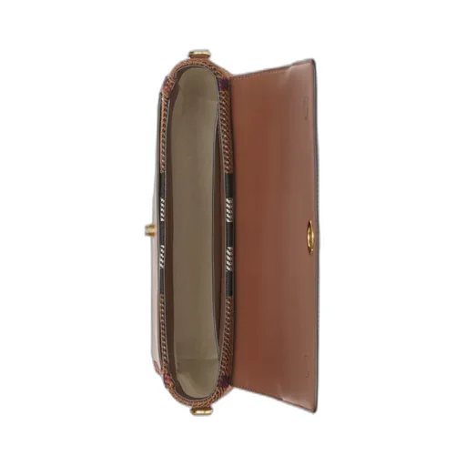Note Knitted Check Pattern Crossbody Bag
