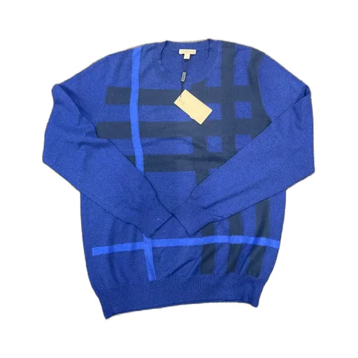 Checkered Detail Knitted Pullover