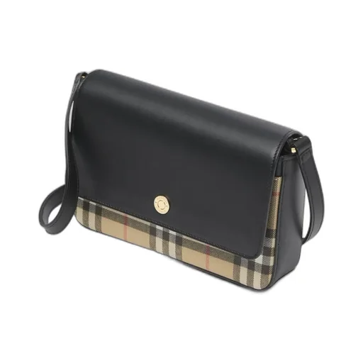 Vintage Check Leather Shoulder Bag
