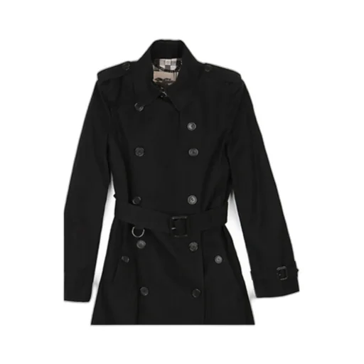 Lapel Double-Breasted Medium-Long Trench Coat