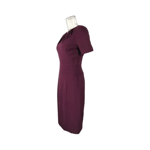 Short-Sleeved Pleated Dress