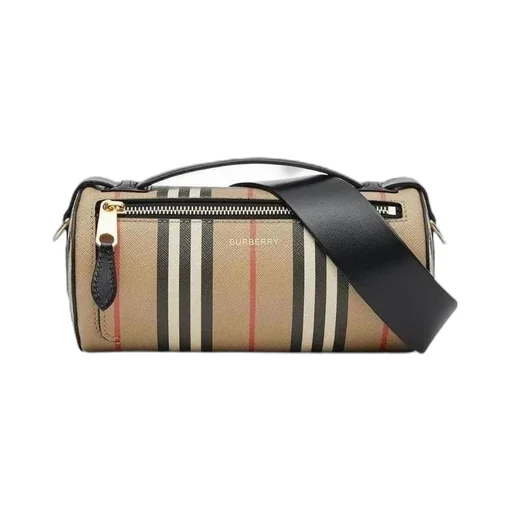 The Vintage Check Barrel Bag