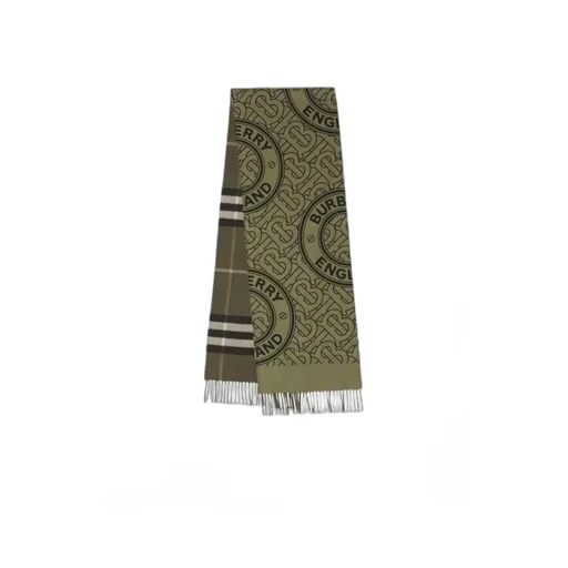 Reversible Check-Monogram Scarf